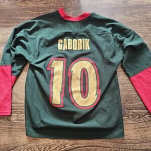 Minnesota Wild Vintage NHL Hockey Long Sleeve Pullover Shirt Marian Gaborik M